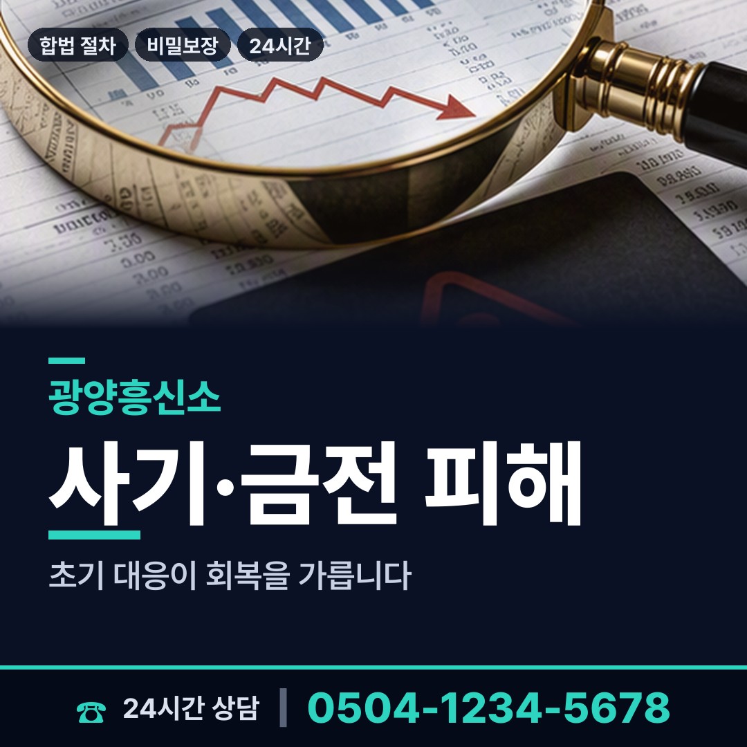 광양 골약동 투자사기조사 상담 안내